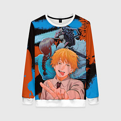 Женский свитшот Дэндзи и Макима из Человек бензопила