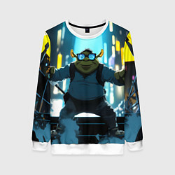 Женский свитшот Шрек в неоновых очках