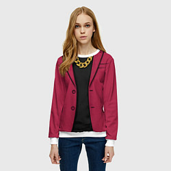 Свитшот женский Малиновый пиджак - новый русский 90-е, цвет: 3D-белый — фото 2
