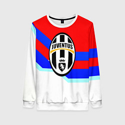 Свитшот женский Ювентус спортивная геометрия, цвет: 3D-белый