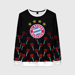 Женский свитшот Бавария Мюнхен розы паттерн