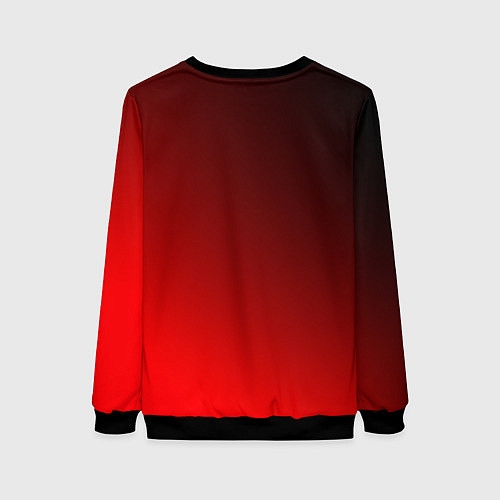 Женский свитшот Утенок с ножом - сюда иди / 3D-Черный – фото 2