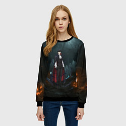 Свитшот женский Вампир Сон Джин-Ву - Поднятие уровня в одиночку ан, цвет: 3D-черный — фото 2