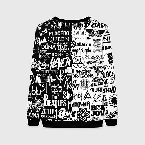 Женский свитшот Juventus рок музыка / 3D-Черный – фото 2
