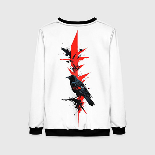Женский свитшот Bot raven / 3D-Черный – фото 2