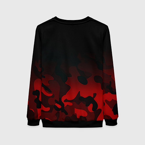 Женский свитшот Манчестер Юнайтед камуфляж текстура / 3D-Черный – фото 2