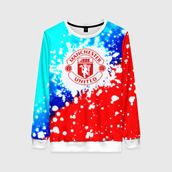 Женский свитшот Манчестер Юнайтед неон