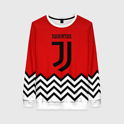 Свитшот женский Ювентус полосы спорт, цвет: 3D-белый