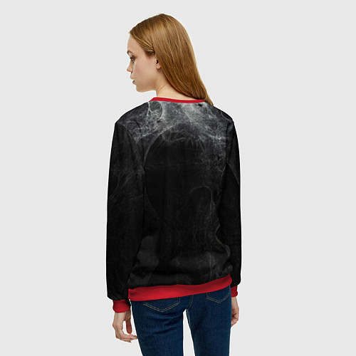 Женский свитшот Nirvana Smoke / 3D-Красный – фото 4