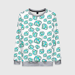 Свитшот женский Бриллианты, цвет: 3D-меланж