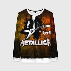 Свитшот женский Metallica: James Hetfield, цвет: 3D-белый