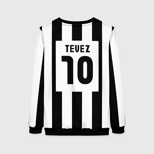 Женский свитшот Juventus: Tevez / 3D-Черный – фото 2