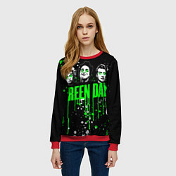 Свитшот женский Green Day: Acid Colour, цвет: 3D-красный — фото 2