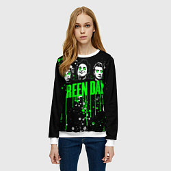 Свитшот женский Green Day: Acid Colour, цвет: 3D-белый — фото 2