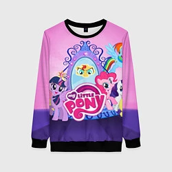 Свитшот женский My Little Pony, цвет: 3D-черный