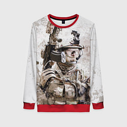 Свитшот женский ФСБ Альфа, цвет: 3D-красный