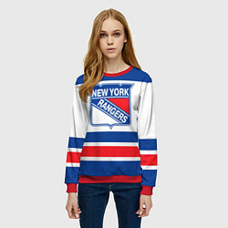 Свитшот женский New York Rangers, цвет: 3D-красный — фото 2