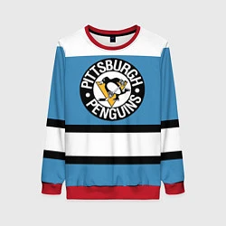 Свитшот женский Pittsburgh Penguins: White, цвет: 3D-красный