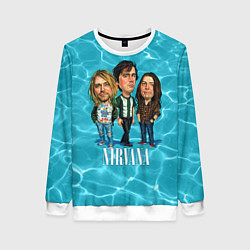 Свитшот женский Nirvana: Water, цвет: 3D-белый