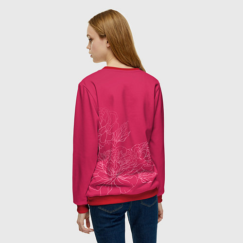 Женский свитшот Её величество Ольга / 3D-Красный – фото 4