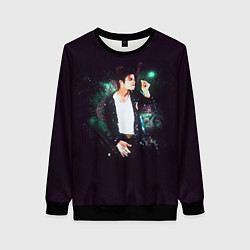 Свитшот женский Michael Jackson, цвет: 3D-черный