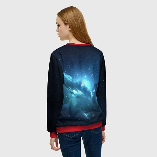 Женский свитшот Atlantis Nebula / 3D-Красный – фото 4