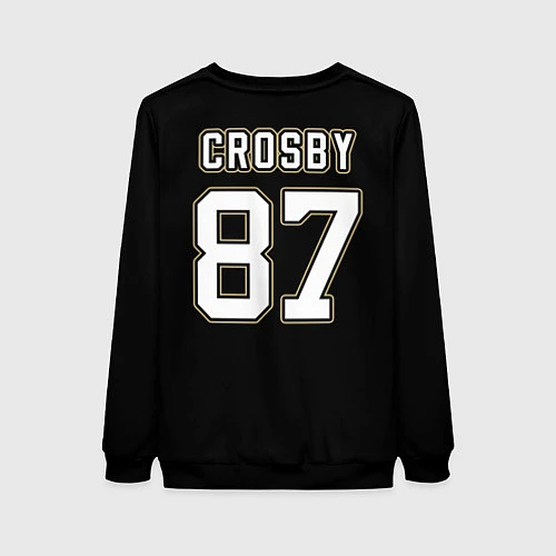 Женский свитшот Pittsburgh Penguins: Crosby / 3D-Черный – фото 2