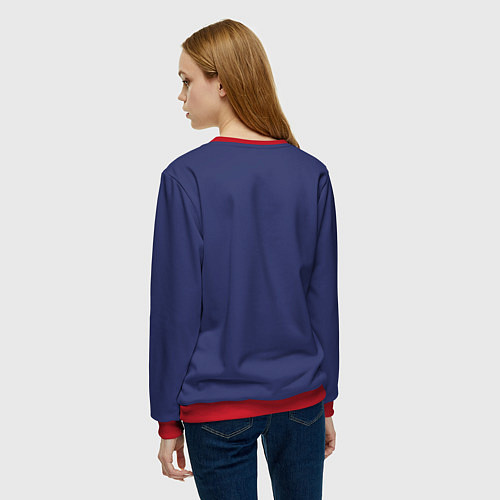 Женский свитшот Paris Saint-German / 3D-Красный – фото 4