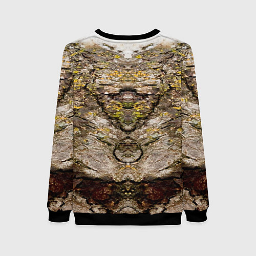 Женский свитшот Енот в дупле / 3D-Черный – фото 2
