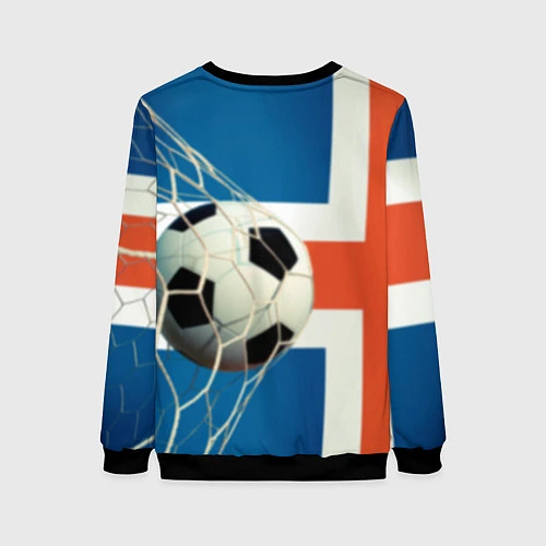 Женский свитшот Исландский футбол / 3D-Черный – фото 2