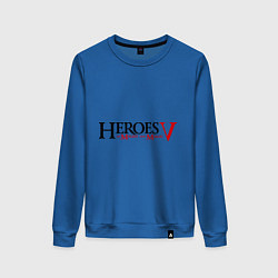 Свитшот хлопковый женский Heroes V, цвет: синий