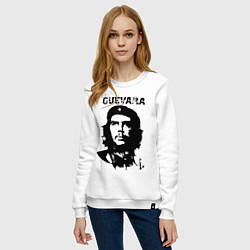 Свитшот хлопковый женский Che Guevara, цвет: белый — фото 2