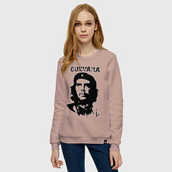 Свитшот хлопковый женский Che Guevara, цвет: пыльно-розовый — фото 2