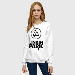 Свитшот хлопковый женский Linkin Park, цвет: белый — фото 2