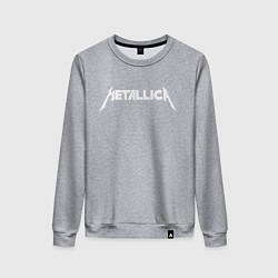 Свитшот хлопковый женский Metallica, цвет: меланж
