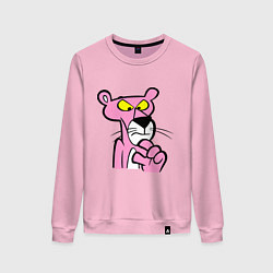 Свитшот хлопковый женский Розовая пантера, цвет: светло-розовый