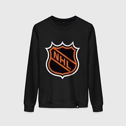 Свитшот хлопковый женский NHL, цвет: черный