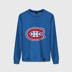 Свитшот хлопковый женский Montreal Canadiens, цвет: синий