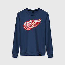 Свитшот хлопковый женский Detroit Red Wings, цвет: тёмно-синий