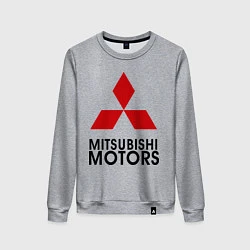 Свитшот хлопковый женский Mitsubishi, цвет: меланж