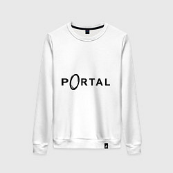 Свитшот хлопковый женский Portal, цвет: белый