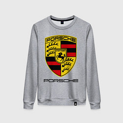 Свитшот хлопковый женский Porsche Stuttgart, цвет: меланж