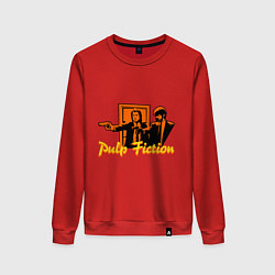 Свитшот хлопковый женский Pulp Fiction, цвет: красный