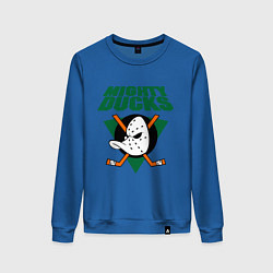 Свитшот хлопковый женский Anaheim Mighty Ducks, цвет: синий