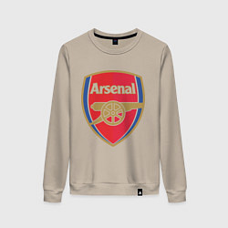 Свитшот хлопковый женский Arsenal FC, цвет: миндальный