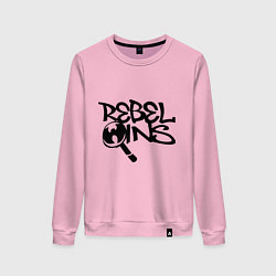 Свитшот хлопковый женский Wu-Tang - Rebel Ins, цвет: светло-розовый