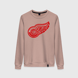 Свитшот хлопковый женский Detroit Red Wings: Pavel Datsyuk, цвет: пыльно-розовый