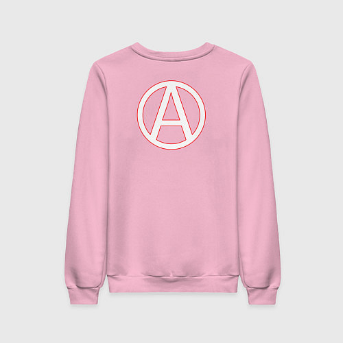 Женский свитшот Махно Нестор Иванович / Светло-розовый – фото 2