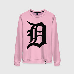 Свитшот хлопковый женский Detroit Tigers, цвет: светло-розовый