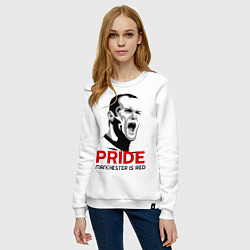 Свитшот хлопковый женский Pride Rooney, цвет: белый — фото 2